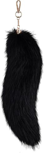 Yookat 1 Piece Faux Fox Tail Artificial Fox Tail Cat Tails Cosplay for Halloween (Black) in Saudi Arabia