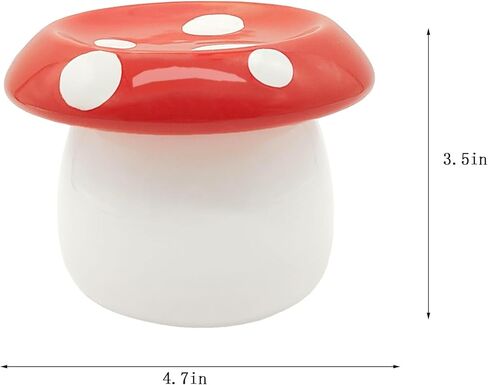 Mushroom Ring Holder Jewelry Tray Ceramic Trinket Dish Mushroom Room Decor for Necklace Earrings Ring Dish Mushroom Gifts for Women in Saudi Arabia
