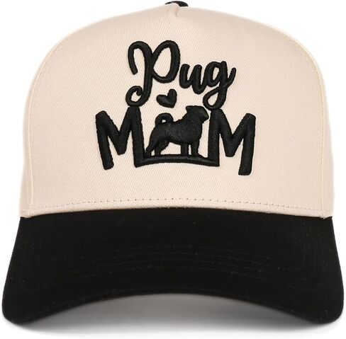 InnoBeta Pug Gifts for Women Trucker Hat Cap, Funny Adjustable Embroidered Trucker Hat, Funny Pug Mom Gifts for Women in Christmas, Birthday in Saudi Arabia