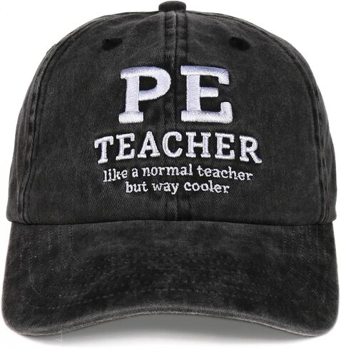 InnoBeta PE Teacher Appreciation Gifts for Men, Adjustable Embroidered Baseball Hat for Teacher Appreciation Day, Birthday, Thanksgiving, Christmas Grey in Saudi Arabia