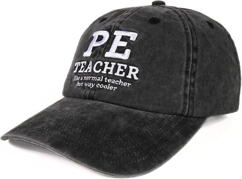 InnoBeta PE Teacher Appreciation Gifts for Men, Adjustable Embroidered Baseball Hat for Teacher Appreciation Day, Birthday, Thanksgiving, Christmas Grey in Saudi Arabia
