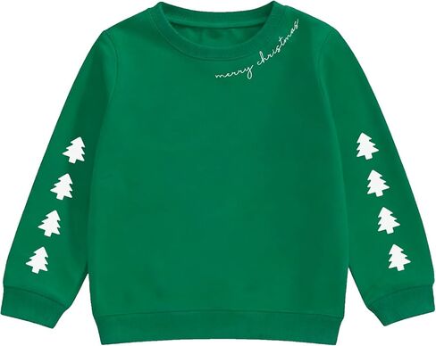 عيد الميلاد للأطفال بلوزات بنين بنات عيد ميلاد سعيد قمصان طويلة الأكمام طفل عيد الميلاد عطلة البلوز هوديس in Kuwait