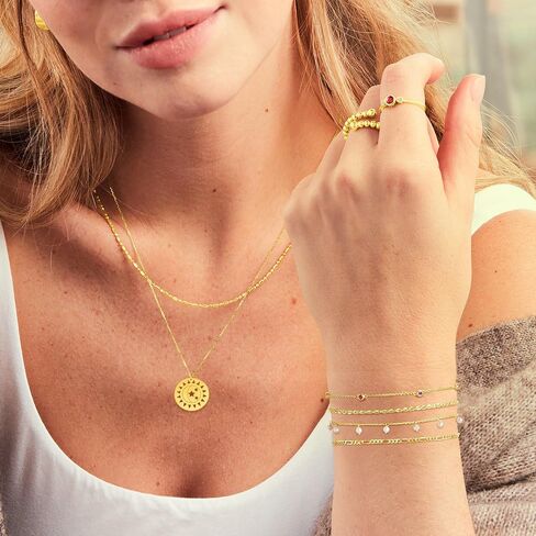 Pure Collection by Ross-Simons 0.20 ct. t.w. Ruby Station Bracelet in 14kt Yellow Gold in Saudi Arabia