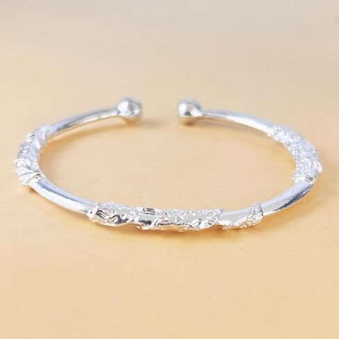 925 Sterling Silver Bangle | Open-End Dainty & Elegant Bracelet for Women in Saudi Arabia