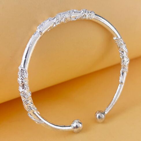 925 Sterling Silver Bangle | Open-End Dainty & Elegant Bracelet for Women in Saudi Arabia