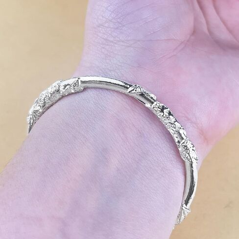 925 Sterling Silver Bangle | Open-End Dainty & Elegant Bracelet for Women in Saudi Arabia