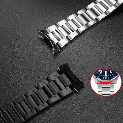 22mm Stainless Steel Watchband For Tag Heuer CARRERA Arc End WatchBand Wrist Bracelet Deployment Man watch strap in Saudi Arabia
