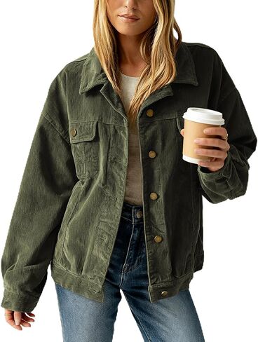 سترة نسائية سروال قصير مقاس كبير سترة كلاسيكية بأزرار سفلية مع جيوب على الصدر وطبقات الخريف والشتاء in Kuwait