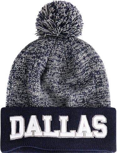 Beanie for Men and Women-New Warm Knit Hats Winter Cap with Pom for Football Fans in Saudi Arabia