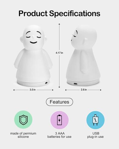 Calm Your Mind for Stress & Anxiety Relief Night Light for Mindfulness - Guided Visual Meditation Tool for Women Men- Relaxing Self Care for Adults Kids in Saudi Arabia