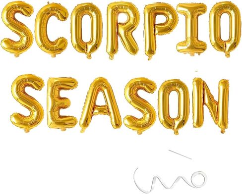 Big Scorpio Energy Banner, Zodiac Birthday Banner,October November Birthday Banner, Zodiac Scorpio, Horoscope, Astrology Bday Party Decorations,Black in Kuwait