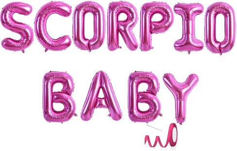 Big Scorpio Energy Banner, Zodiac Birthday Banner,October November Birthday Banner, Zodiac Scorpio, Horoscope, Astrology Bday Party Decorations,Black in Kuwait