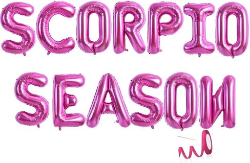 Big Scorpio Energy Banner, Zodiac Birthday Banner,October November Birthday Banner, Zodiac Scorpio, Horoscope, Astrology Bday Party Decorations,Black in Kuwait