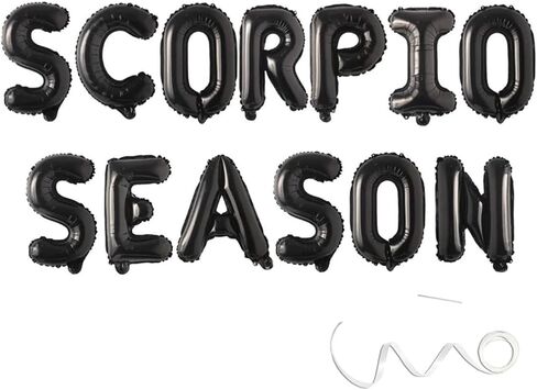 Big Scorpio Energy Banner, Zodiac Birthday Banner,October November Birthday Banner, Zodiac Scorpio, Horoscope, Astrology Bday Party Decorations,Black in Kuwait