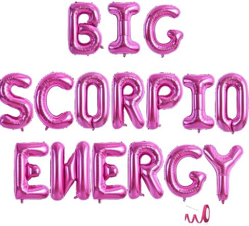 Big Scorpio Energy Banner, Zodiac Birthday Banner,October November Birthday Banner, Zodiac Scorpio, Horoscope, Astrology Bday Party Decorations,Black in Kuwait