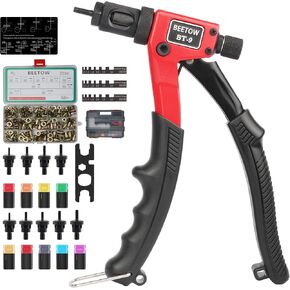 BEETOW 15-Mandrels, Nut Riveter Kit, 16 inches Rivet Nut Gun with 15 Metric and SAE Mandrels, 200Pcs Nutserts, and Sturdy Carrying Case in Kuwait