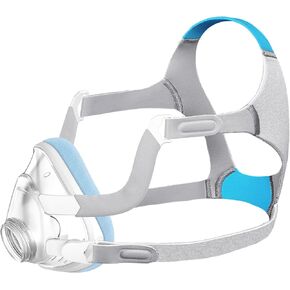 مجموعة أقنعة قماشية بديلة على طراز F20 (متوسطة) - بدون تلامس سيليكون، مجموعة وسائد CPAP لكامل الوجه لـ Airfit F20 وAirtouch F20، لمسة باردة فورية وبدون حشو حتى في الطقس الحار (بدون كوع) in Saudi Arabia