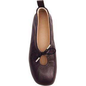 Women Ballet Flats Square Toe Slip On Bow Ballerina Shoes Comfortable Cute Lace Up Casual Mary Jane Flat Shoes in Saudi Arabia