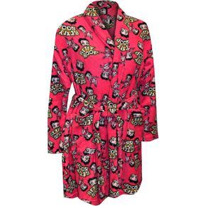 Womens Betty Boop Fuchsia Super Soft Plush Robe (Medium), Pink in Saudi Arabia