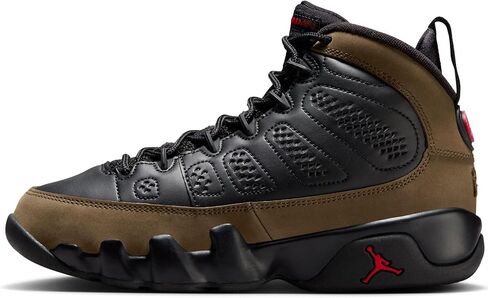 Olive Jordan 9 Retro for Kids - HV4574-030 by JORDAN in Saudi Arabia