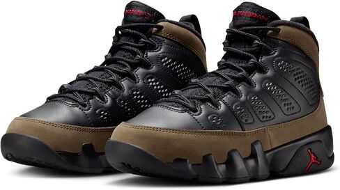 Olive Jordan 9 Retro for Kids - HV4574-030 by JORDAN in Saudi Arabia