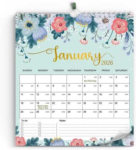 2025 Wall Calendar With Minimalist Floral, Jan 2025 - Dec 2025 Perfect Planning For Anniversaries & Appointments, Best For Your Home School Or Decor in Saudi Arabia