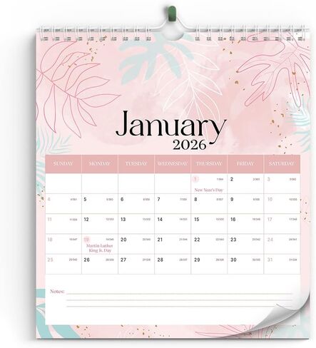 2025 Wall Calendar With Minimalist Floral, Jan 2025 - Dec 2025 Perfect Planning For Anniversaries & Appointments, Best For Your Home School Or Decor in Saudi Arabia