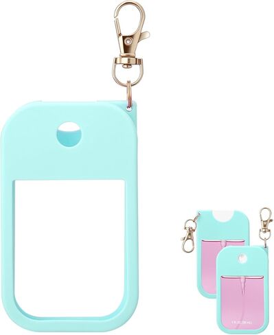 Palksky Hand Sanitizer Spray Case for Touchland,Silicone Case with Keychain for Power Mist and Glow Mist1 fl oz(White),Travel Size in Saudi Arabia