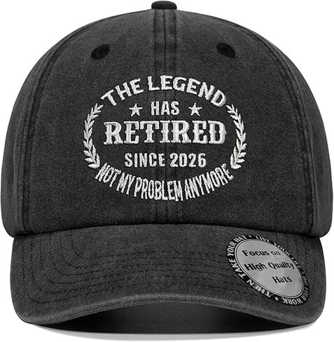 Retirement Gifts for Men Women 2026 Retired Hat Gift for Friend Mom Dad and Coworker, Boss Ideas Embroidered Baseball Cap in Saudi Arabia