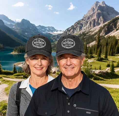 Retirement Gifts for Men Women 2026 Retired Hat Gift for Friend Mom Dad and Coworker, Boss Ideas Embroidered Baseball Cap in Saudi Arabia