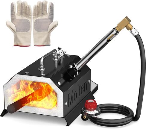 MMasters Three Burner Propane Forge for Home and Professional, Ideal for Forging Damascus Steel Knives, Blacksmithing Tools, Durable Gas Forge with Efficient Heating and Performance in Kuwait