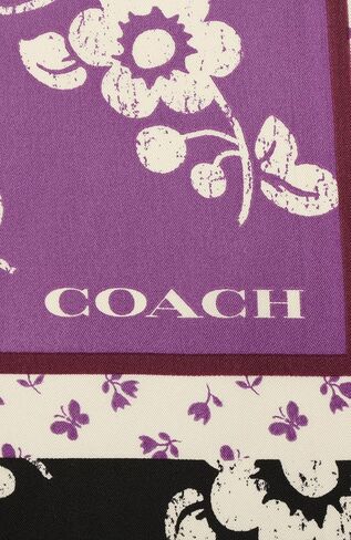 Coach Jonie Floral Rexy Printed Silk Square in Kuwait
