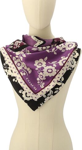 Coach Jonie Floral Rexy Printed Silk Square in Kuwait