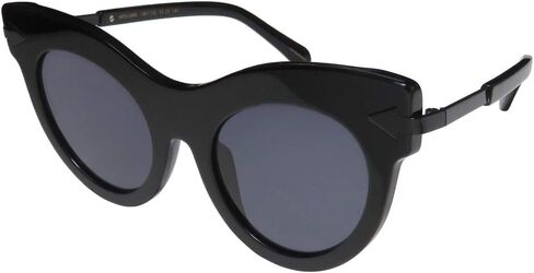 Karen Walker Miss Lark Womens/Ladies Cat Eye Full-rim 100% UVA & UVB Lenses Prestigious Designer Retro Upscale Sunglasses/Shades (52-22-145, Black) in Saudi Arabia