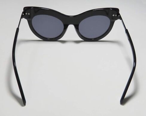 Karen Walker Miss Lark Womens/Ladies Cat Eye Full-rim 100% UVA & UVB Lenses Prestigious Designer Retro Upscale Sunglasses/Shades (52-22-145, Black) in Saudi Arabia