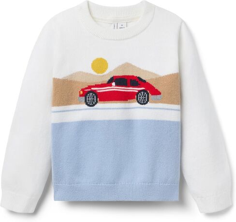 Janie and Jack Girls The Race Car Sweater in Saudi Arabia
