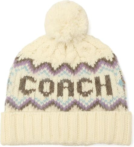 قبعة صغيرة متماسكة من Coach Fair Isle in Saudi Arabia