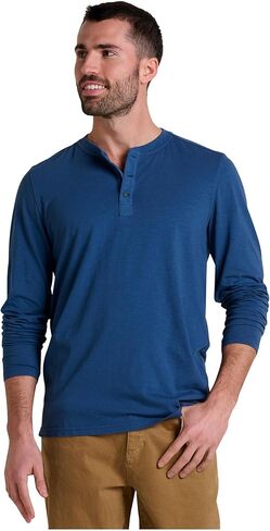 Toad&Co Primo Long Sleeve Henley in Saudi Arabia