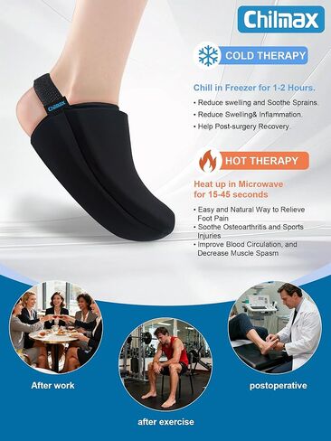 Foot Toes Ice Pack Wrap for Broken Toe & Bunion Pain,Reusable Cold & Heat Pack for Top of Foot & Forefoot Surgery Recovery,Best Ice Sock for Gout,Injuries,Swelling,Neuropathy Relief (1pcs) in Saudi Arabia