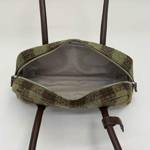 Vintage Shoulder Bag Elegant Christmas Plaid Bag Top-Handle Designer Handbag Underarm Purse Boston Bag in Saudi Arabia