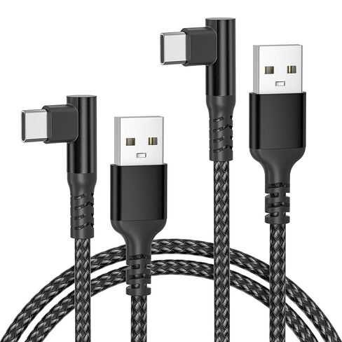 Basesailor Samsung S25 S24 Plus Ultra Charger Cable 6.6FT 2Pack,Right Angle Fast USB to USB C Charging Cord for iPad Mini 7th,Apple iWatch 10 9,Google Pixel 8,Samsung A15 A14 A13 A55 A54,Z Flip Fold 5 in Saudi Arabia