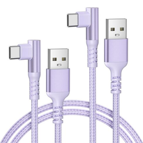 Basesailor Samsung S25 S24 Plus Ultra Charger Cable 6.6FT 2Pack,Right Angle Fast USB to USB C Charging Cord for iPad Mini 7th,Apple iWatch 10 9,Google Pixel 8,Samsung A15 A14 A13 A55 A54,Z Flip Fold 5 in Saudi Arabia