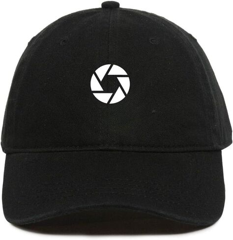 Camera Shutter Baseball Cap Embroidered Cotton Adjustable Dad Hat in Saudi Arabia