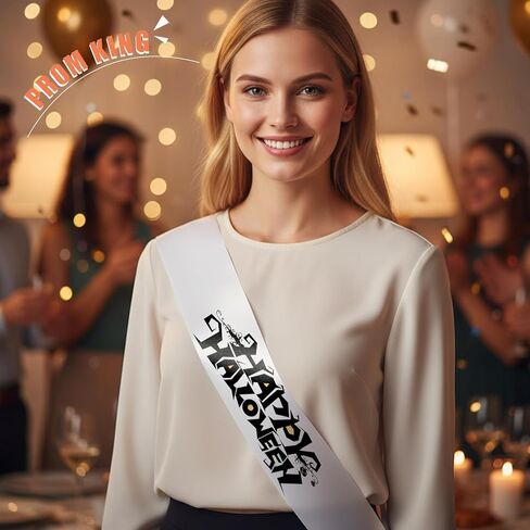 2Pcs Blank Satin Sashes Penta Angel Plain Pageant Decorate Sashes for Birthday Wedding Party DIY Supplies in Kuwait