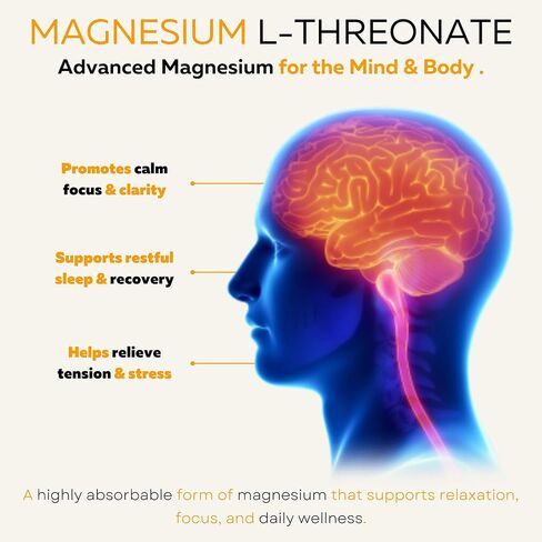 فوكس مغنيسيوم ل-ثريونات 2000 مجم | المغنيسيوم الدماغي للذاكرة والتركيز والنوم والقلق والدعم المعرفي | نباتي، غير معدّل وراثيًا، خالي من الغلوتين | تم اختبار نقائه من طرف ثالث | صنع في الولايات المتحدة الأمريكية | 90 عدد in Kuwait