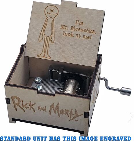 صندوق الموسيقى الصغير TheLaser'sEdge Rick and Morty مع أغنية "لا تنظر للخلف"، هدايا للنساء، عيد الميلاد، عيد الميلاد (قياسي) in Kuwait