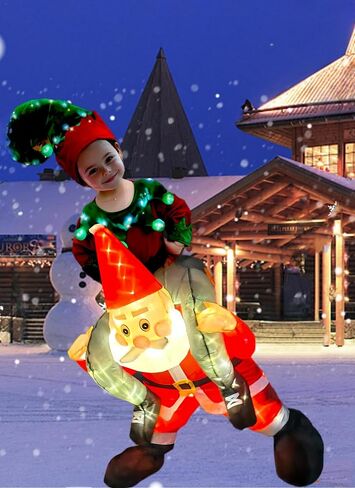 Women Kids Christmas Santa Costumes Ride On in Saudi Arabia