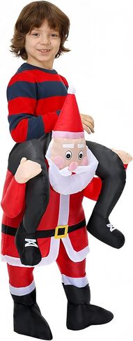 Women Kids Christmas Santa Costumes Ride On in Saudi Arabia