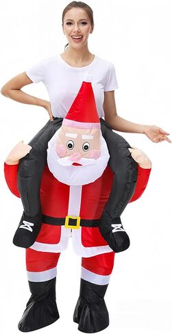 Women Kids Christmas Santa Costumes Ride On in Saudi Arabia