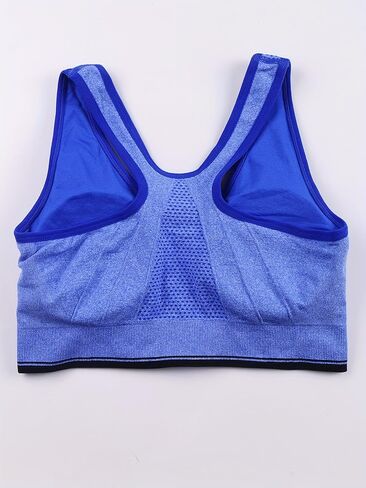 3 Pack Plus Size Sports Bras Set, Women's Plus Front Zipper Padded Soft Comfort Running Yoga Bras 3pcs Set in Saudi Arabia